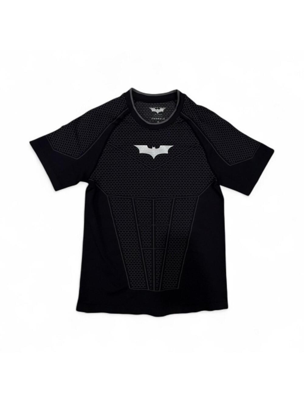 YOUNGLA Batman Dark Knight Trilogy Men's Black Mesh Athletic T-Shirt Size L